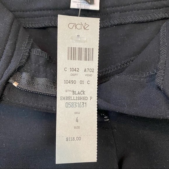 Cache Rhinestones Embellished Jegging Pants NWT - Picture 11 of 11